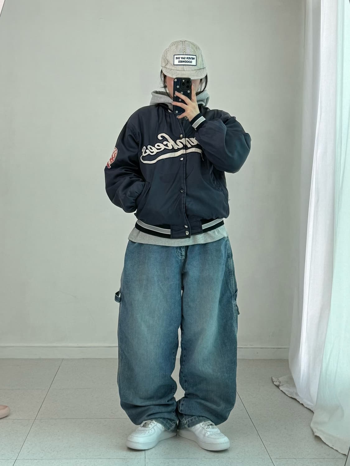 90‘s LA 양키즈 네이비 자켓 상품이미지6