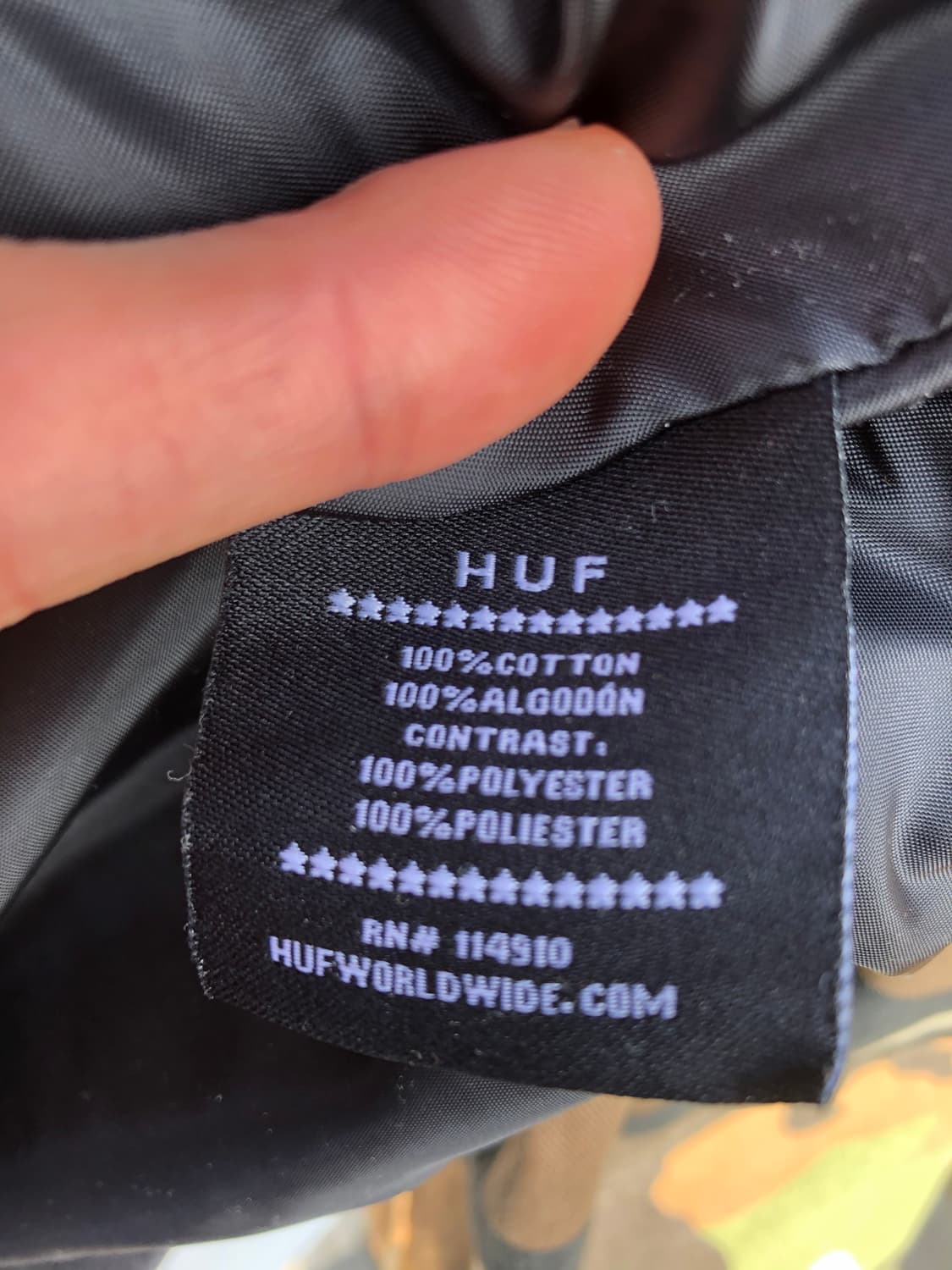 허프(HUF) 카모플라주 바시티 자켓 상품이미지6