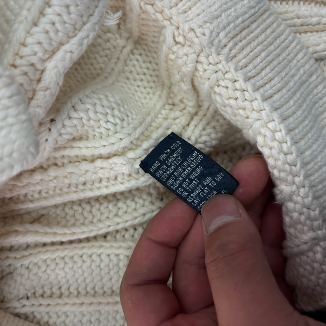 100 폴로랄프로렌 숄카라 핸드니트 꽈배기 가디건 상품이미지5