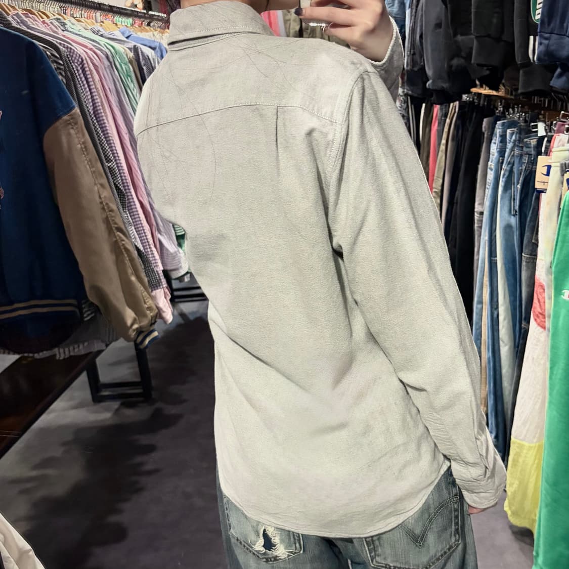 [IM] Carhartt 칼하트 긴팔 셔츠 라이트 그레이 상품이미지4