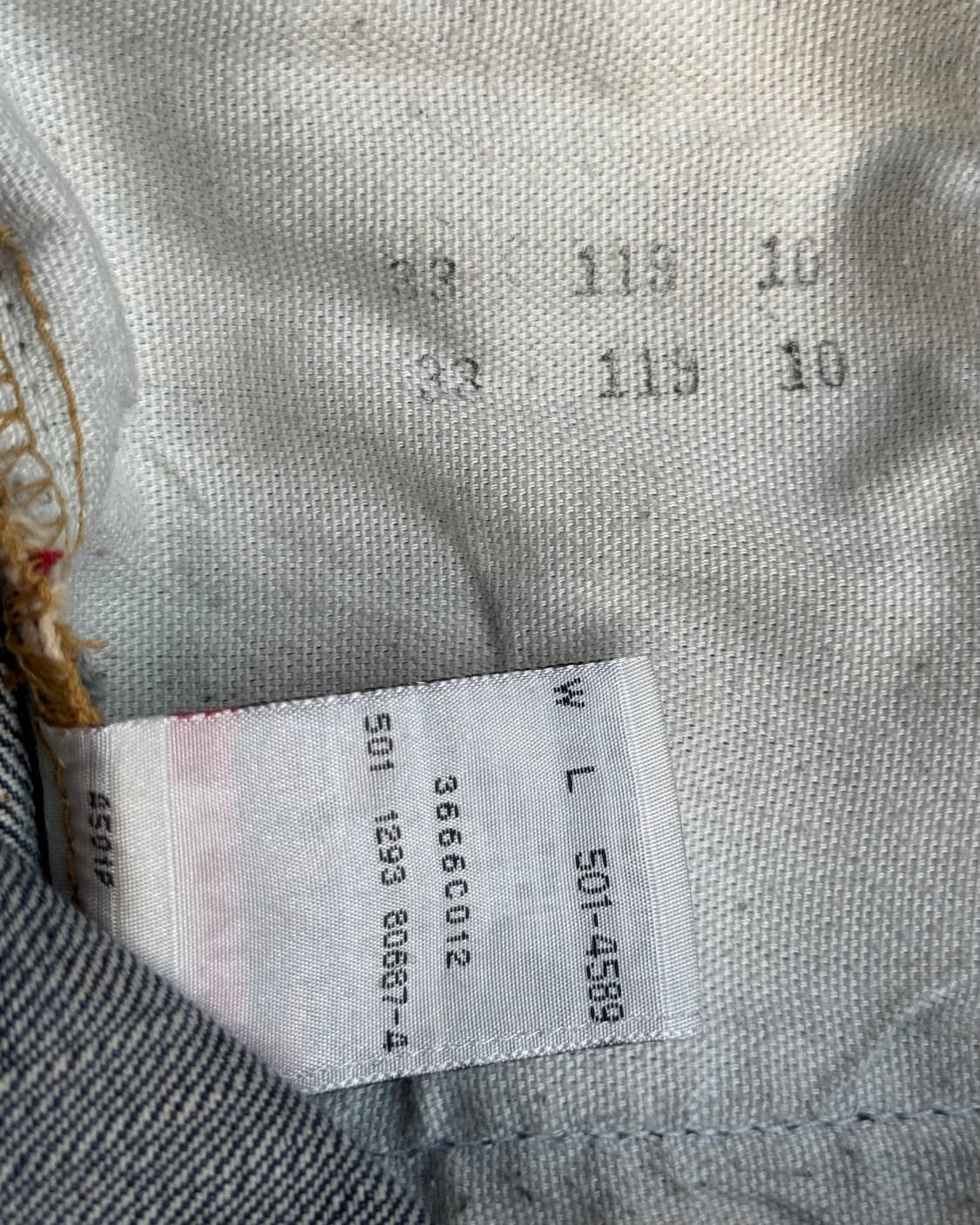 Levi's 501xx 90s USA selvedge BIG E 데님팬츠 상품이미지10