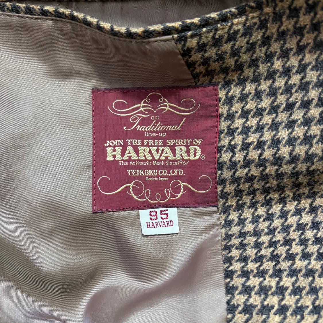 하바드 하운드투스 체크 울혼방 체크 자켓(95) 상품이미지4