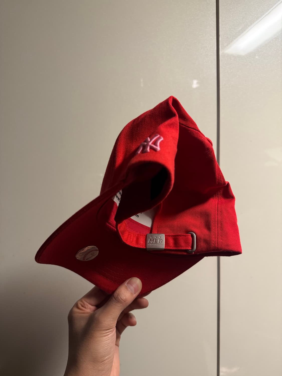 MLB 베이직 뉴욕 양키스 볼캡 모자 레드 상품이미지2