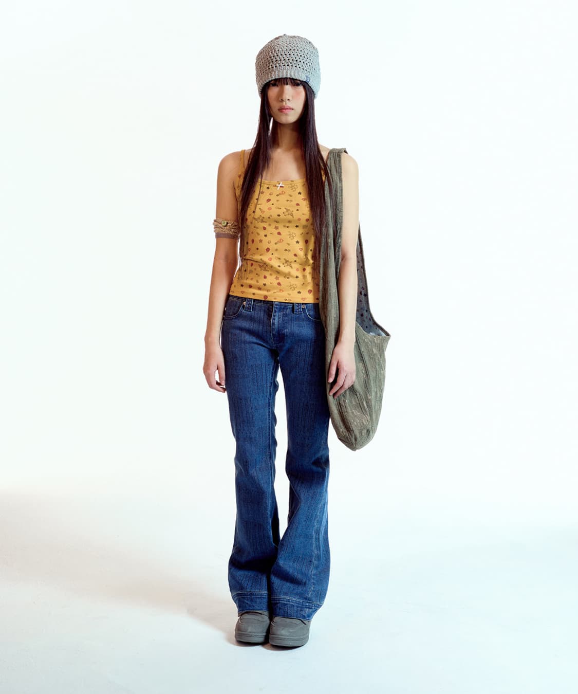 EMA TINY FRIENDS SLEEVELESS MUSTARD 상품이미지2