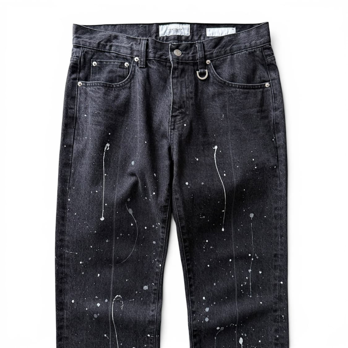 TONYWACK Paint Black Denim Pants 상품이미지2