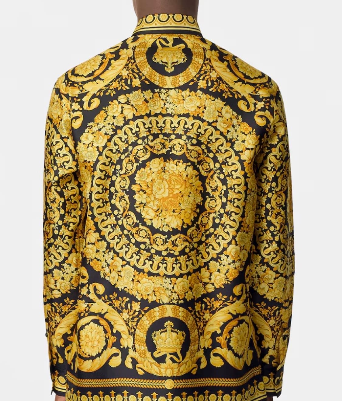 versace Barocco Printed Silk Twill Shirt 상품이미지2