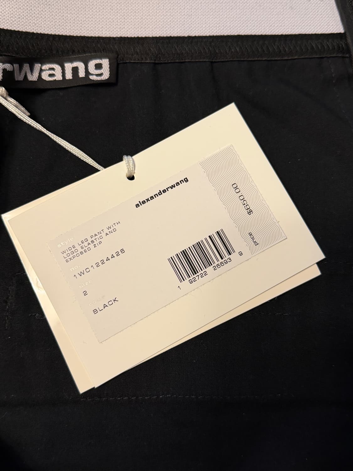 알렉산더왕 로고 엘라스틱 와이드레그 팬츠 2 상품이미지3