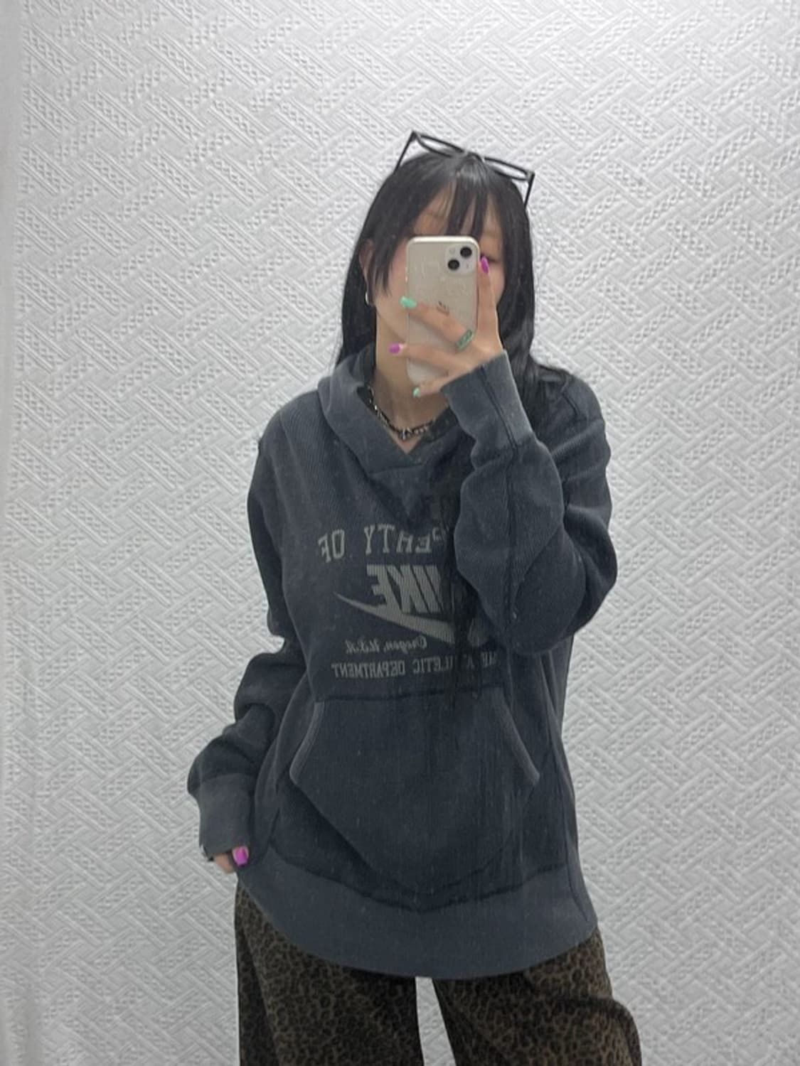 나이키 올드스쿨 빈티지 와플 후드티 L C06942 상품이미지1