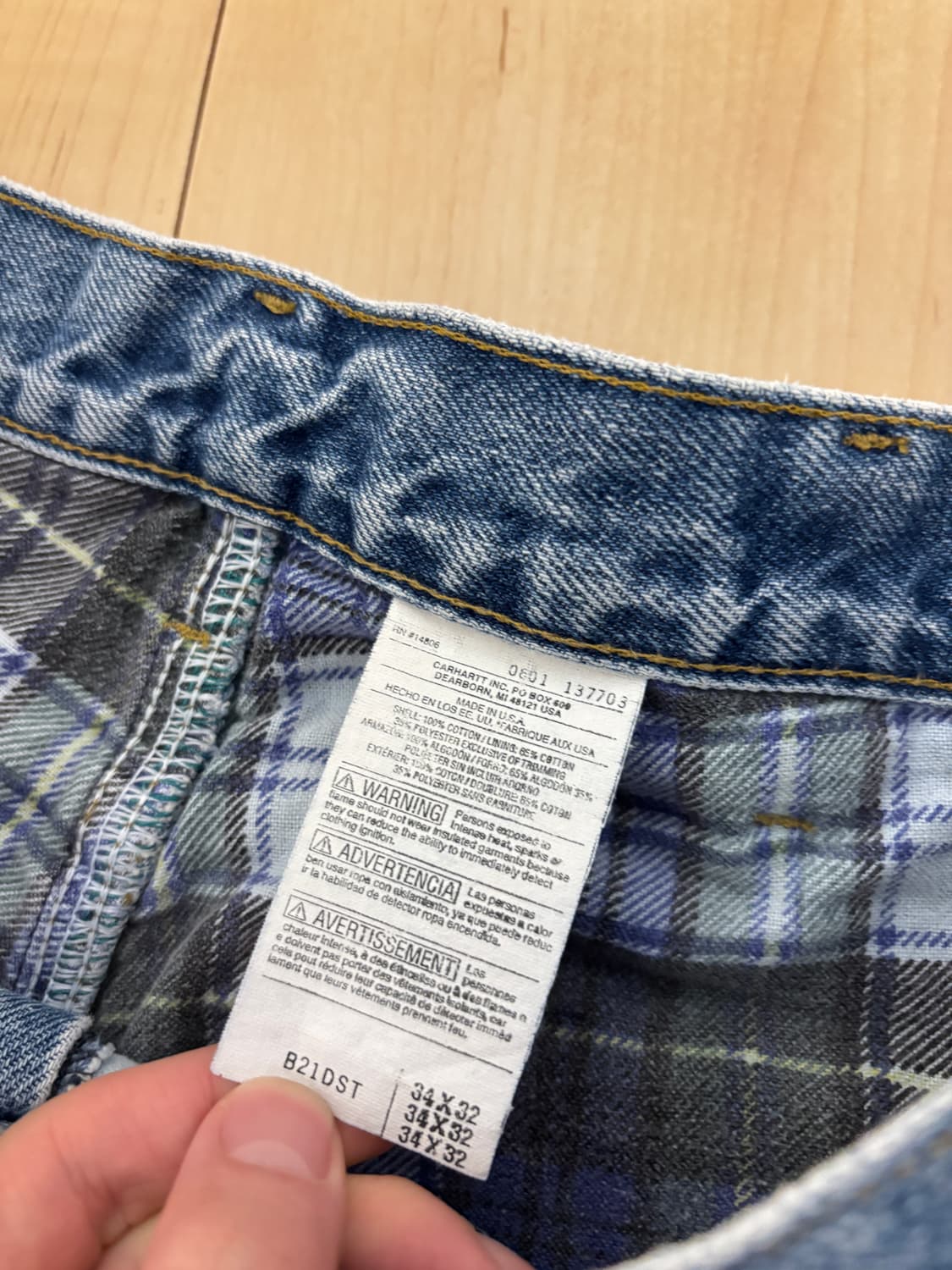 칼하트 블랭킷 데님 34 상품이미지2