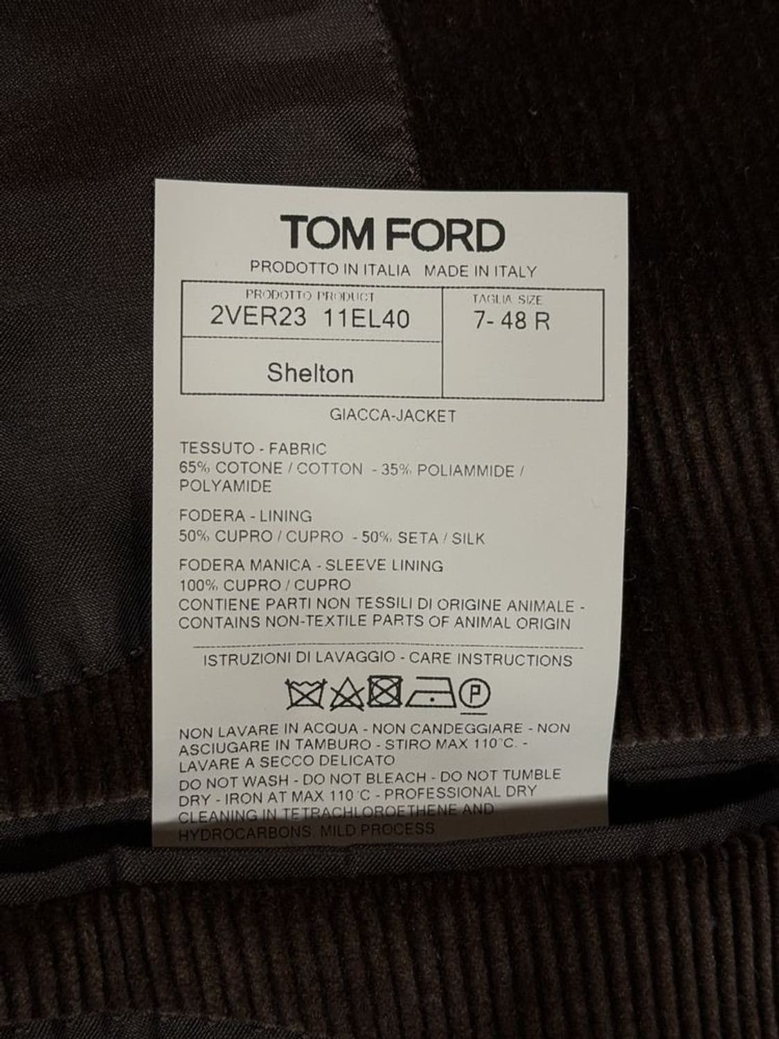 톰포드 쉘튼 코듀로이 자켓 상품이미지10