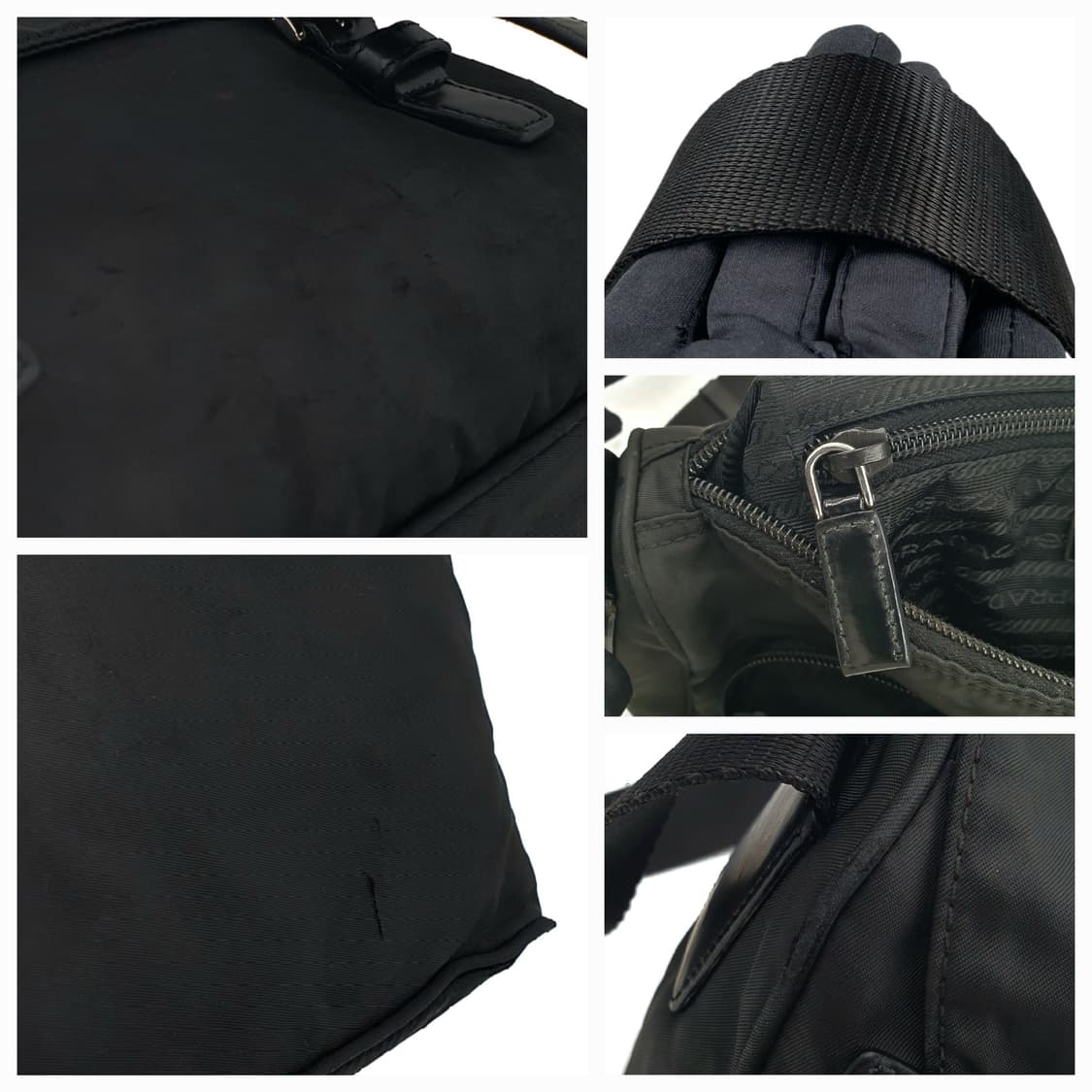 프라다 리나일론 투버클 블랙 메신저백 크로스백 숄더백 상품이미지8