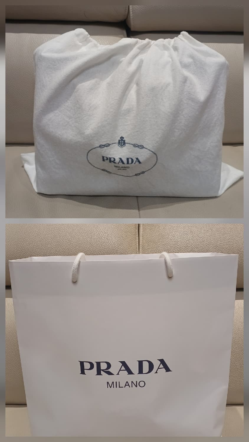 프라다 데님(네이비) 토드앤 숄더백 상태 최상+풀패키지 상품이미지10