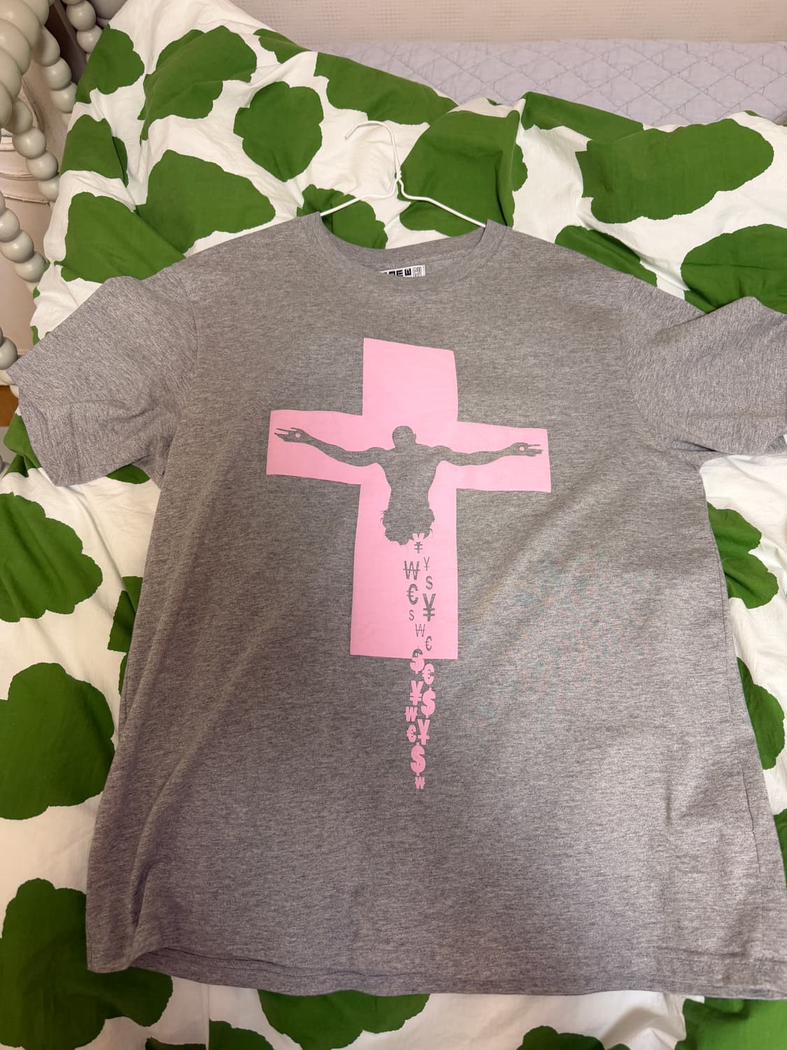 EMEW Etumikeverywear 반팔티 그레이 핑크 M 상품이미지2