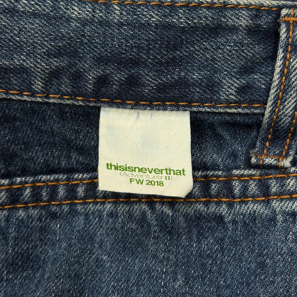 디스이즈네버댓 스펠로고 레귤러 데님 팬츠 바지 L 상품이미지5