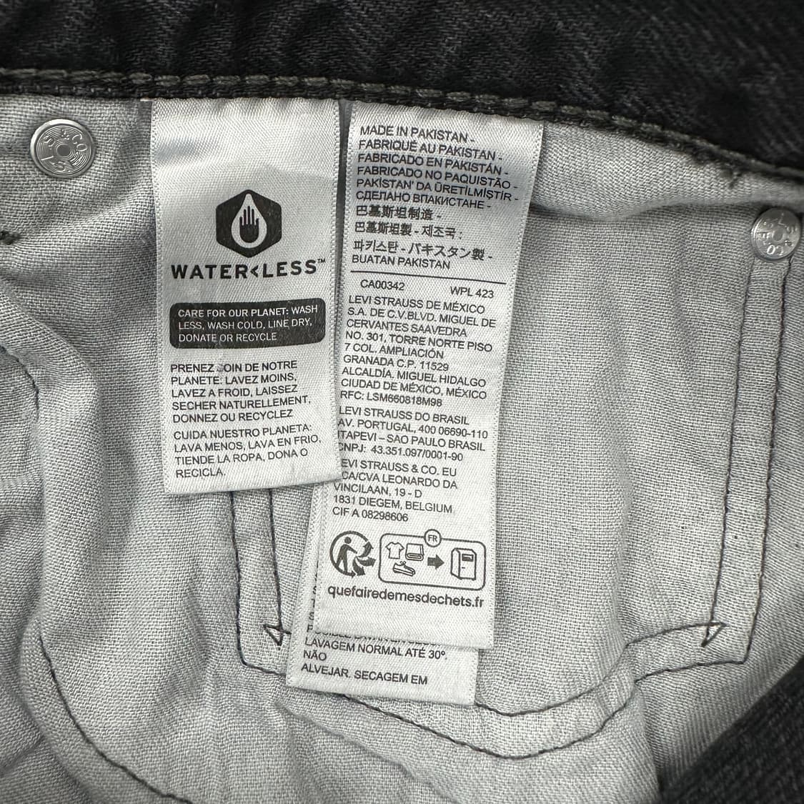 리바이스 565 흑청 데님 상품이미지4