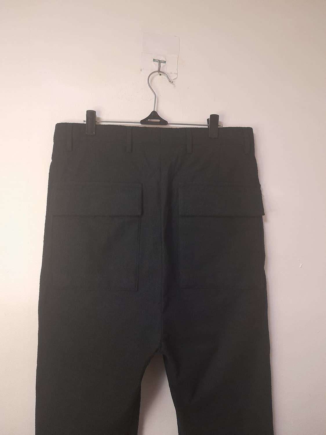 릭오웬스 블랙 면나일론 크롭팬츠 46/30"~31" 상품이미지5