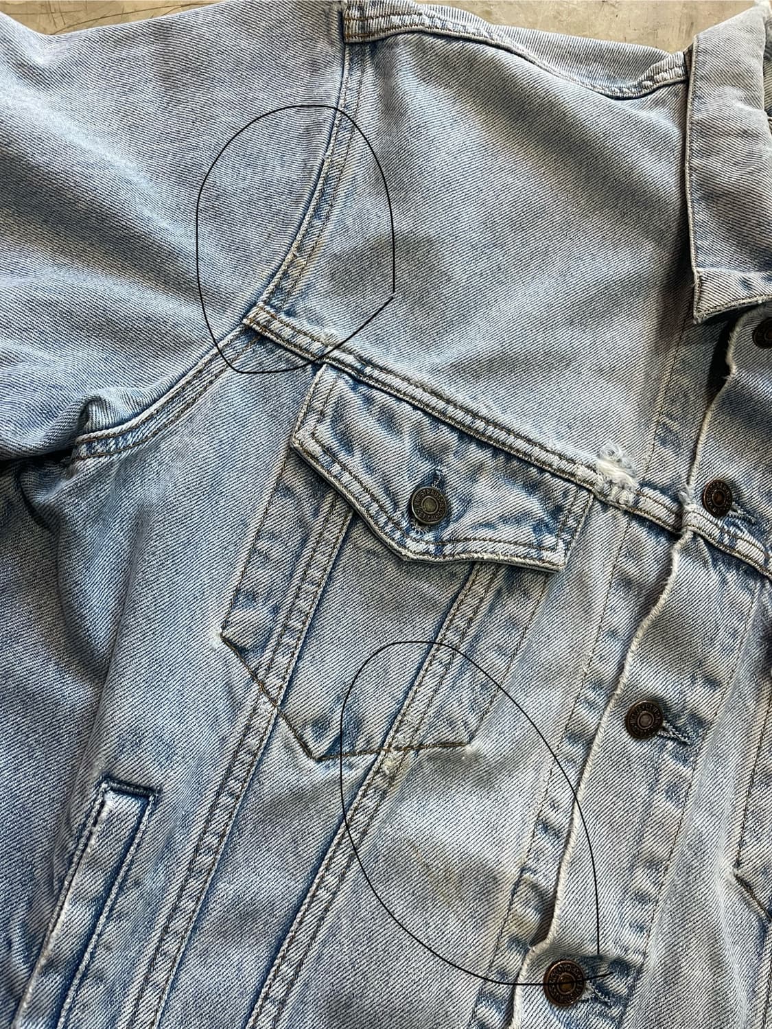 90’s 리바이스 데님 자켓 L MADE IN PORTUGAL 상품이미지9