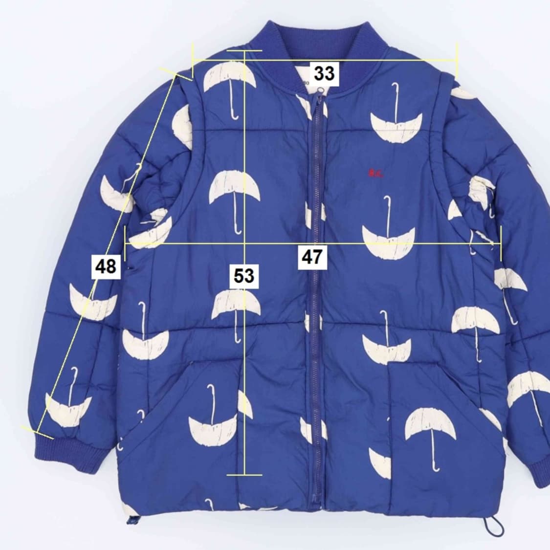 [130/8세] 보보쇼즈 키즈 아동 패딩 자켓 (조끼분리) 3916 상품이미지9