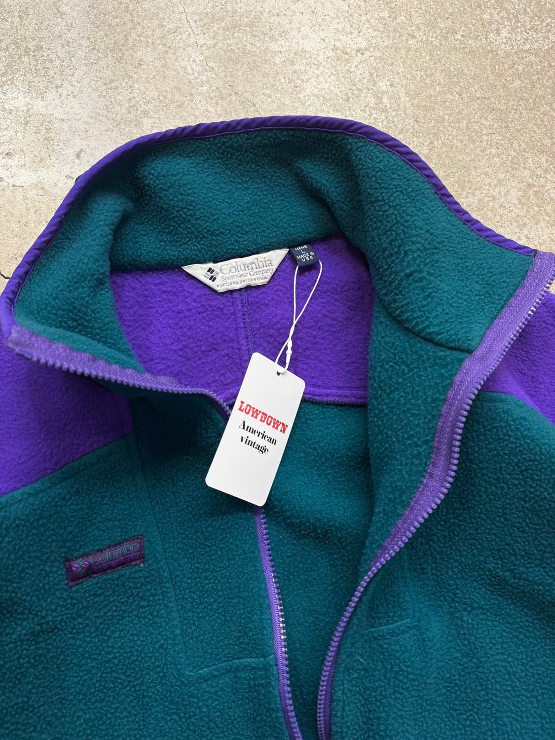 90s 컬럼비아 헤비웨이트 플리스 집업자켓 상품이미지5