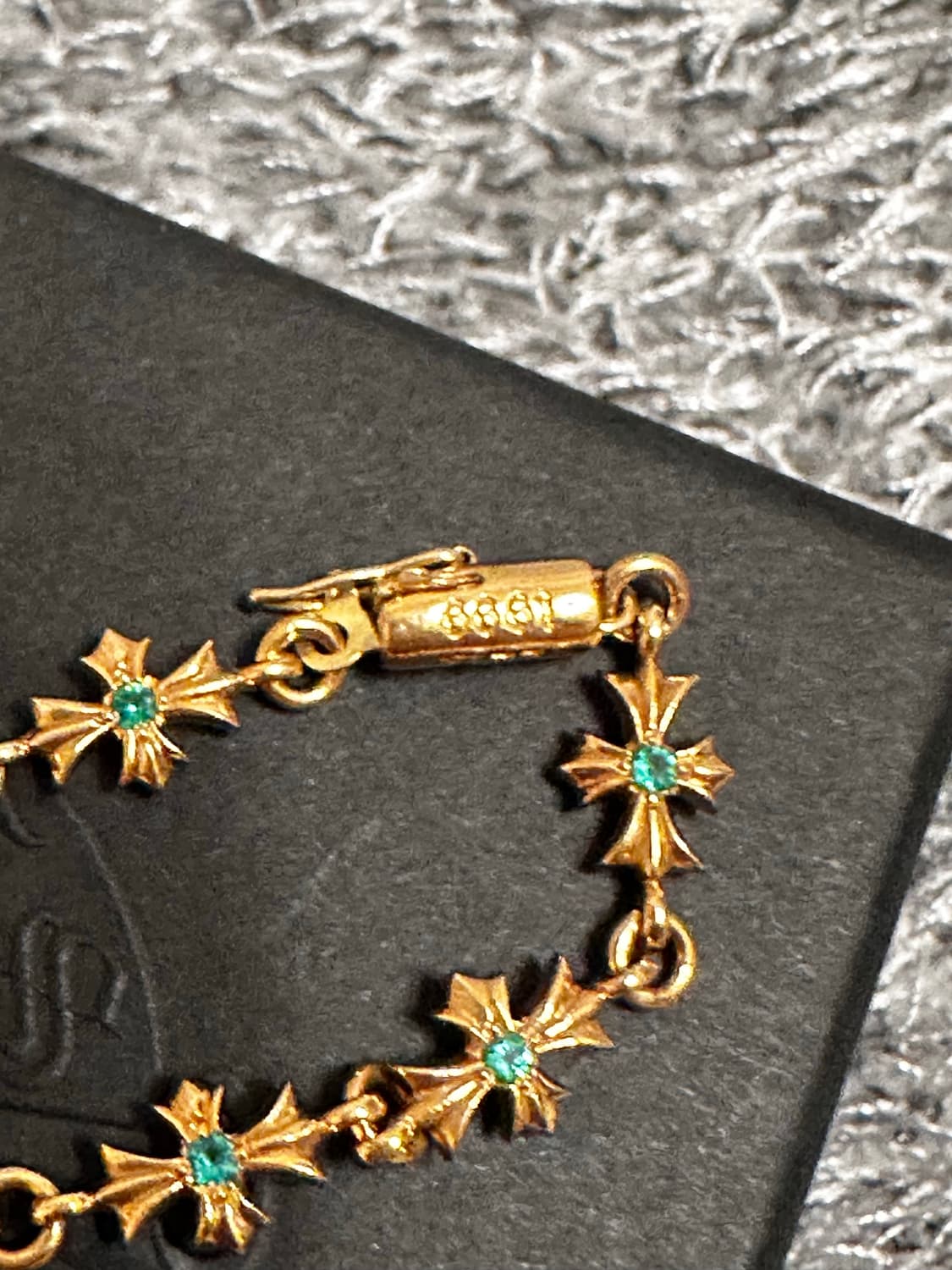 [12링크]크롬하츠 22k 타이니 플러스 에메랄드 팔찌 상품이미지2