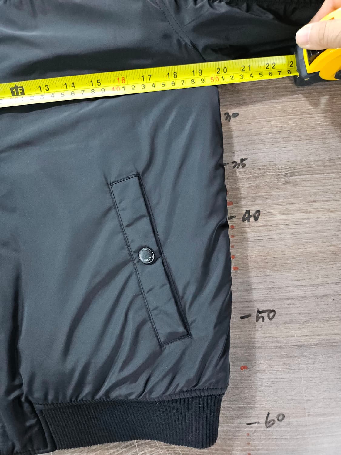 게스] 블랙 항공점퍼 블루종 봄버재킷 상품이미지9