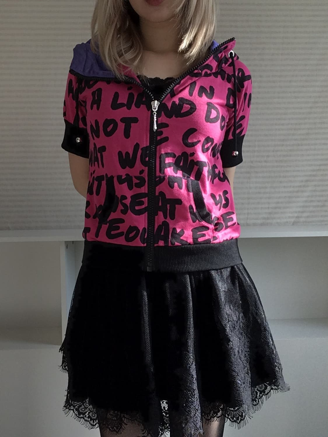jpn vintage ingni black lace skirt 상품이미지5