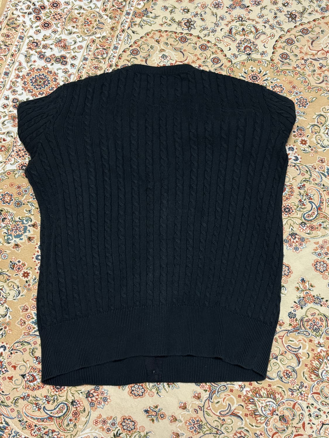 폴로 걸즈 꽈배기 가디건 블랙 상품이미지2