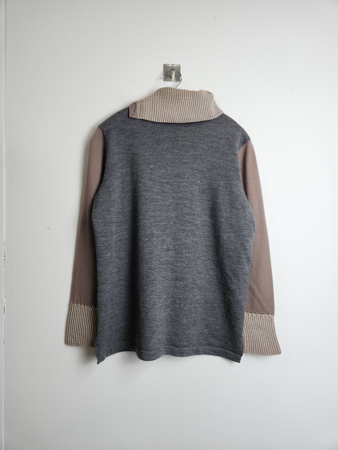 언발 넥 울 니트탑 상품이미지8