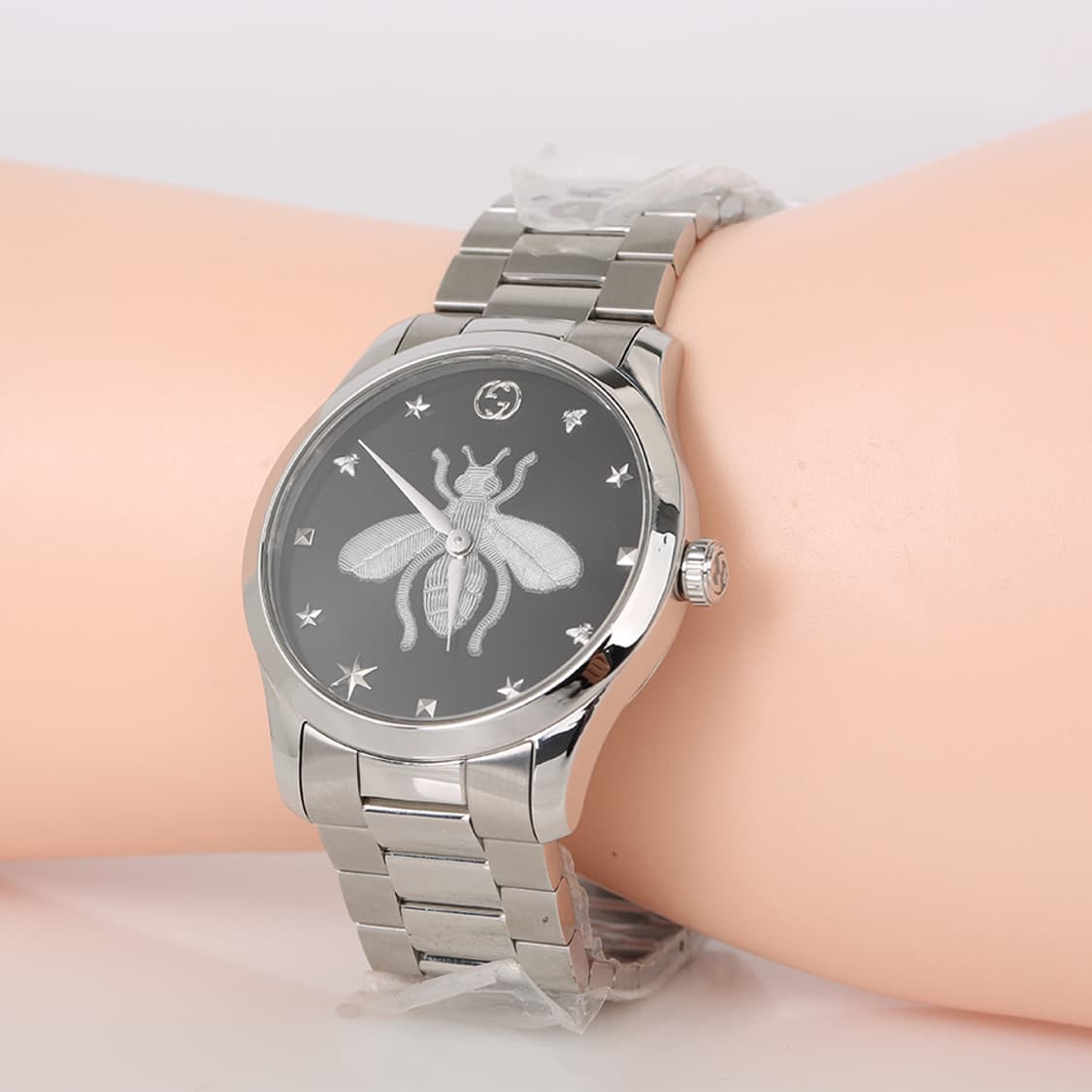 구찌 G-타임리스 꿀벌 스틸 시계 GUCCI 메탈 워치 YA1264136 상품이미지7