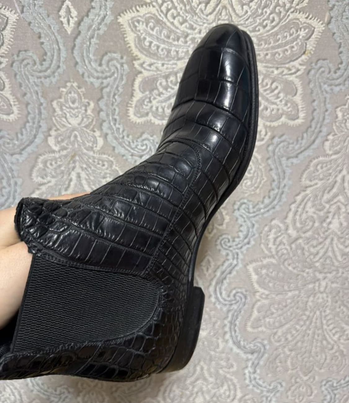 돌체앤가바나 첼시부츠(크로커다일 스킨-악어가죽)9.5사이즈-해외발송 상품이미지4