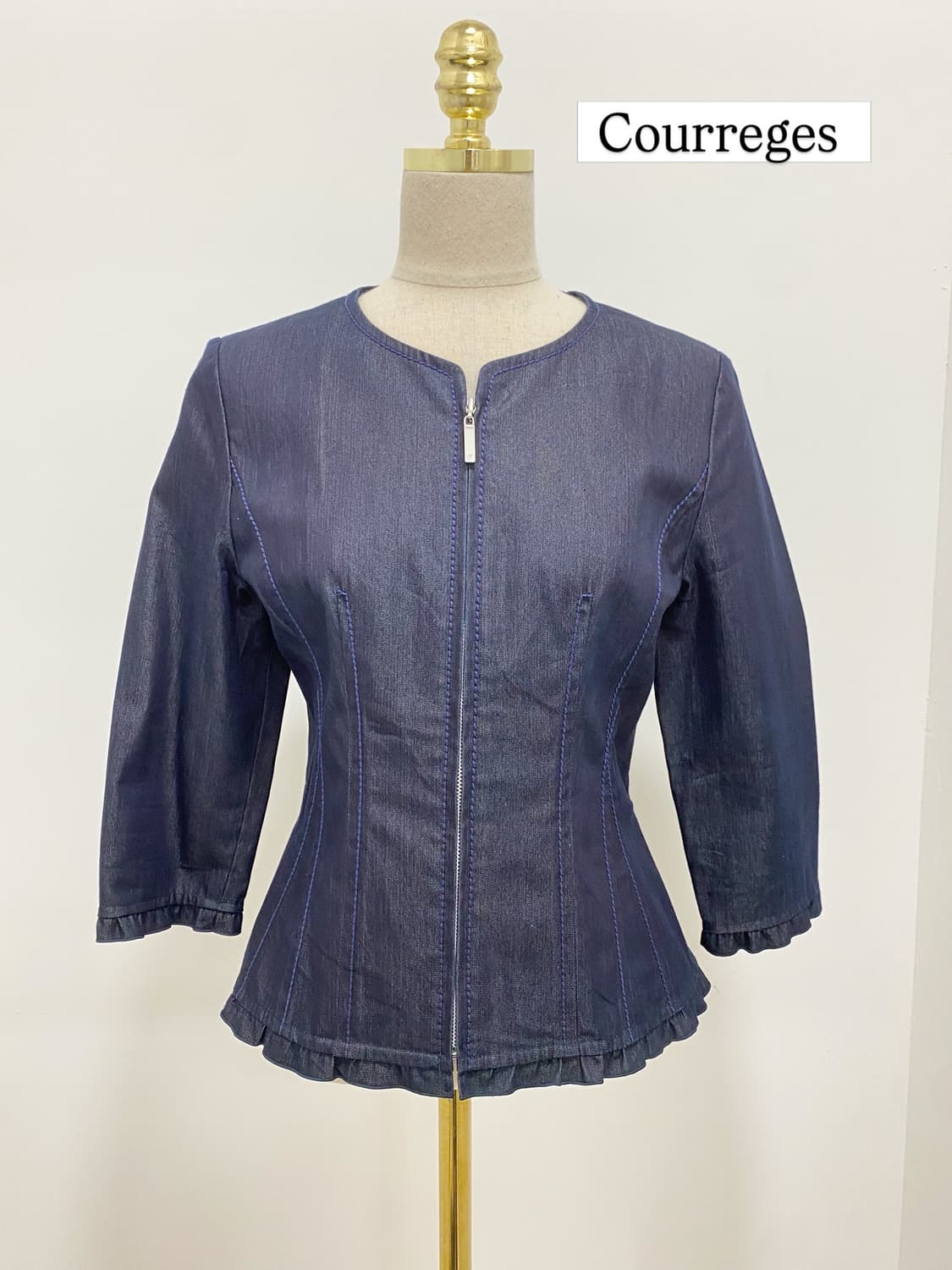 Courreges 데님 집업 자켓 상품이미지1