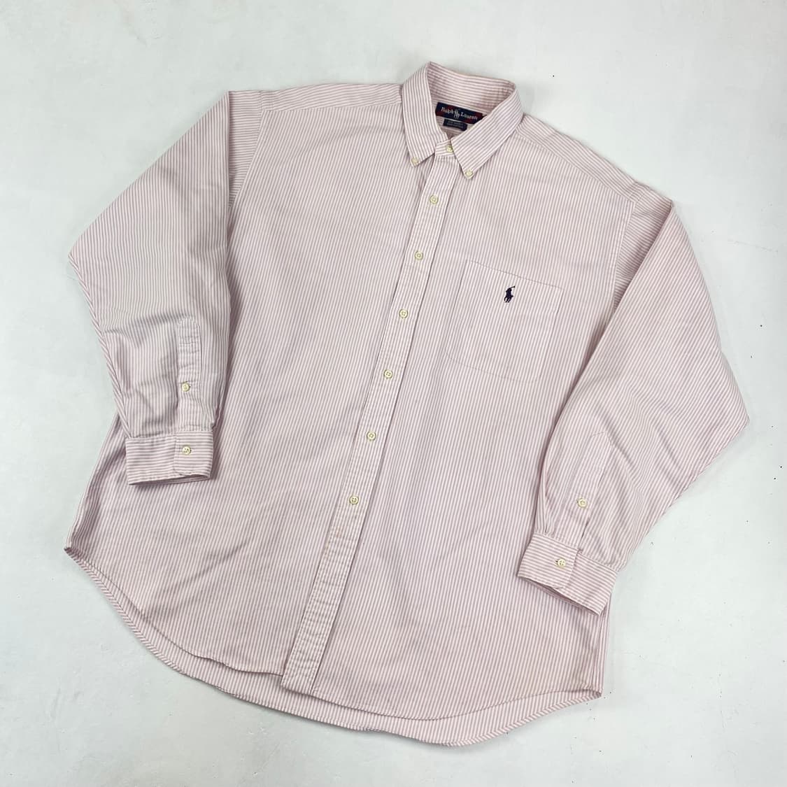 폴로 OG 스트라이프 빅셔츠 인디 핑크 (107) 상품이미지2
