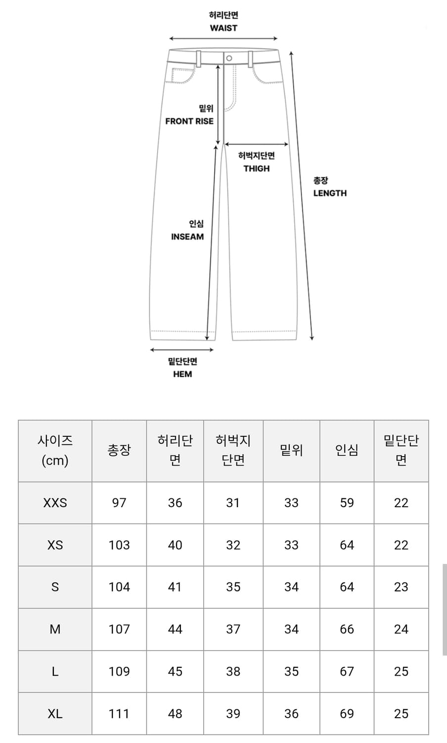 폴라스케이트 빅보이 진 실버블랙 워크팬츠 더블니 M 상품이미지5