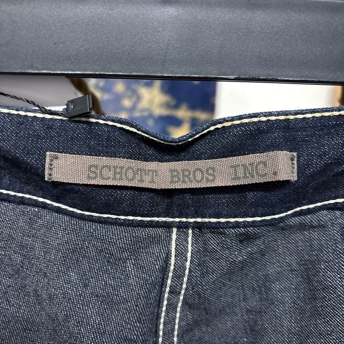 00s 쇼트 재팬라인 화이트 스티치 워크 데님팬츠 버튼플라이 N548 상품이미지8