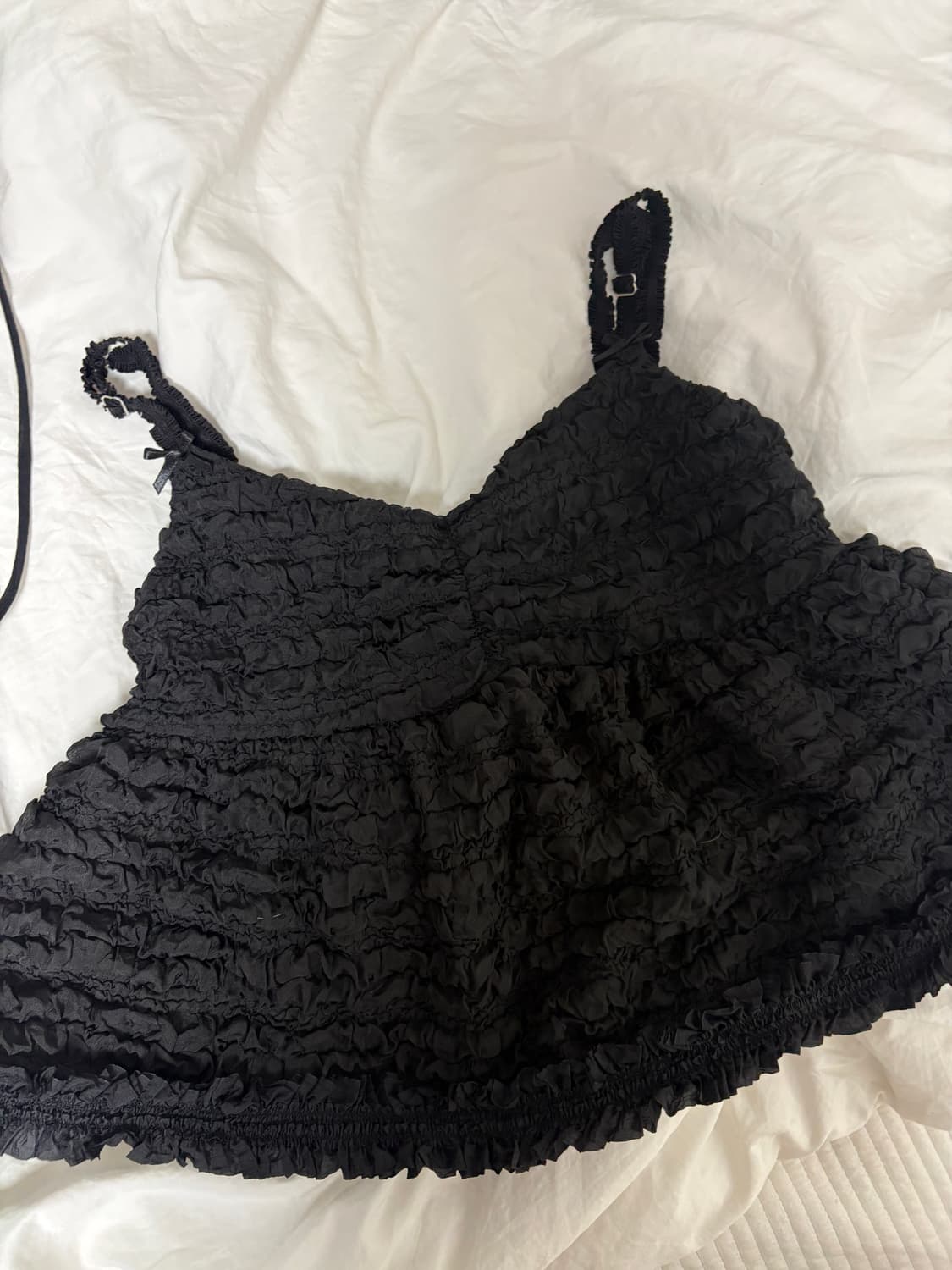 클라따 폼폼 블라우스_블랙 상품이미지3