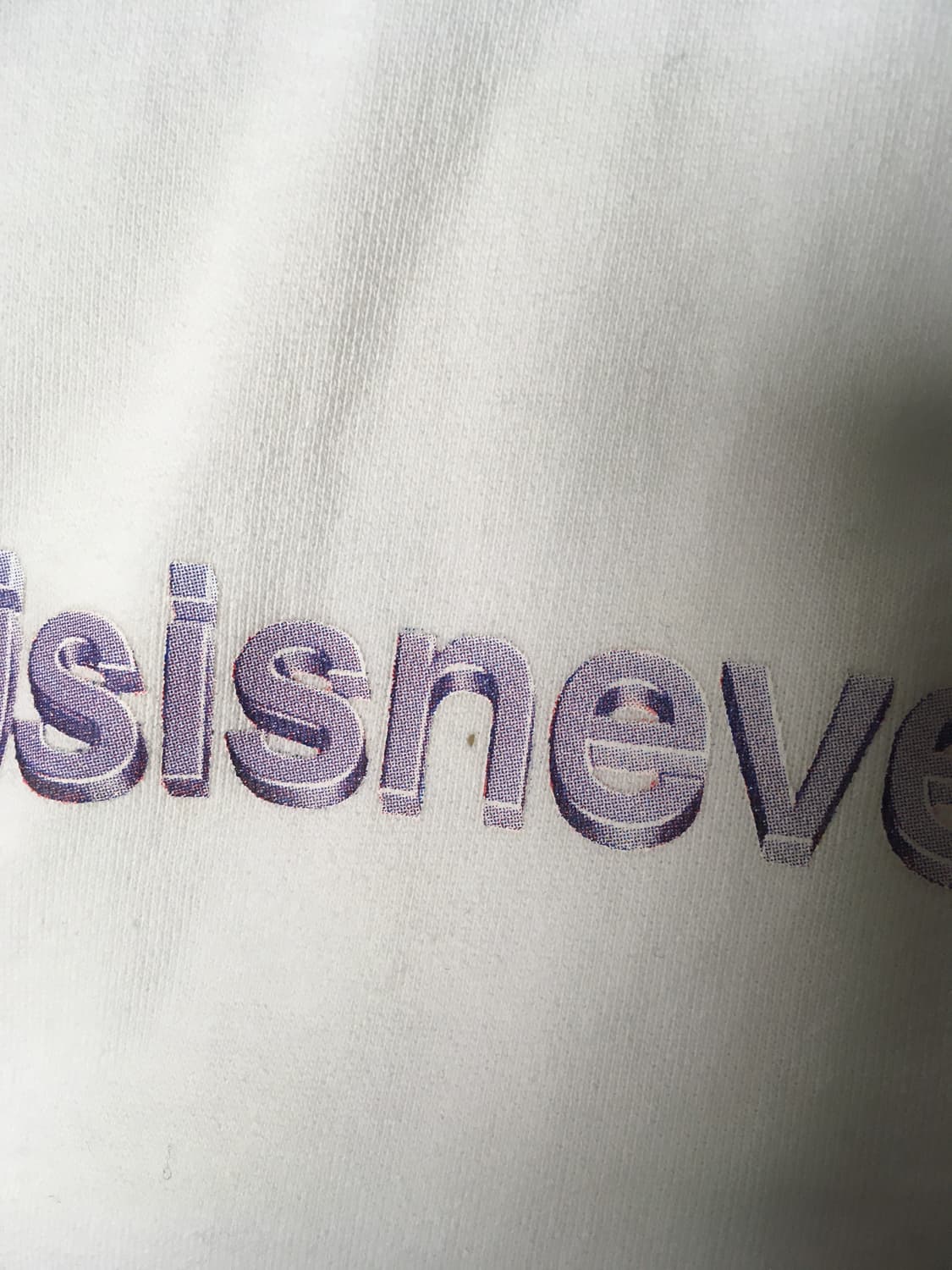 디스이즈네버댓 화이트 맨투맨 S 상품이미지3