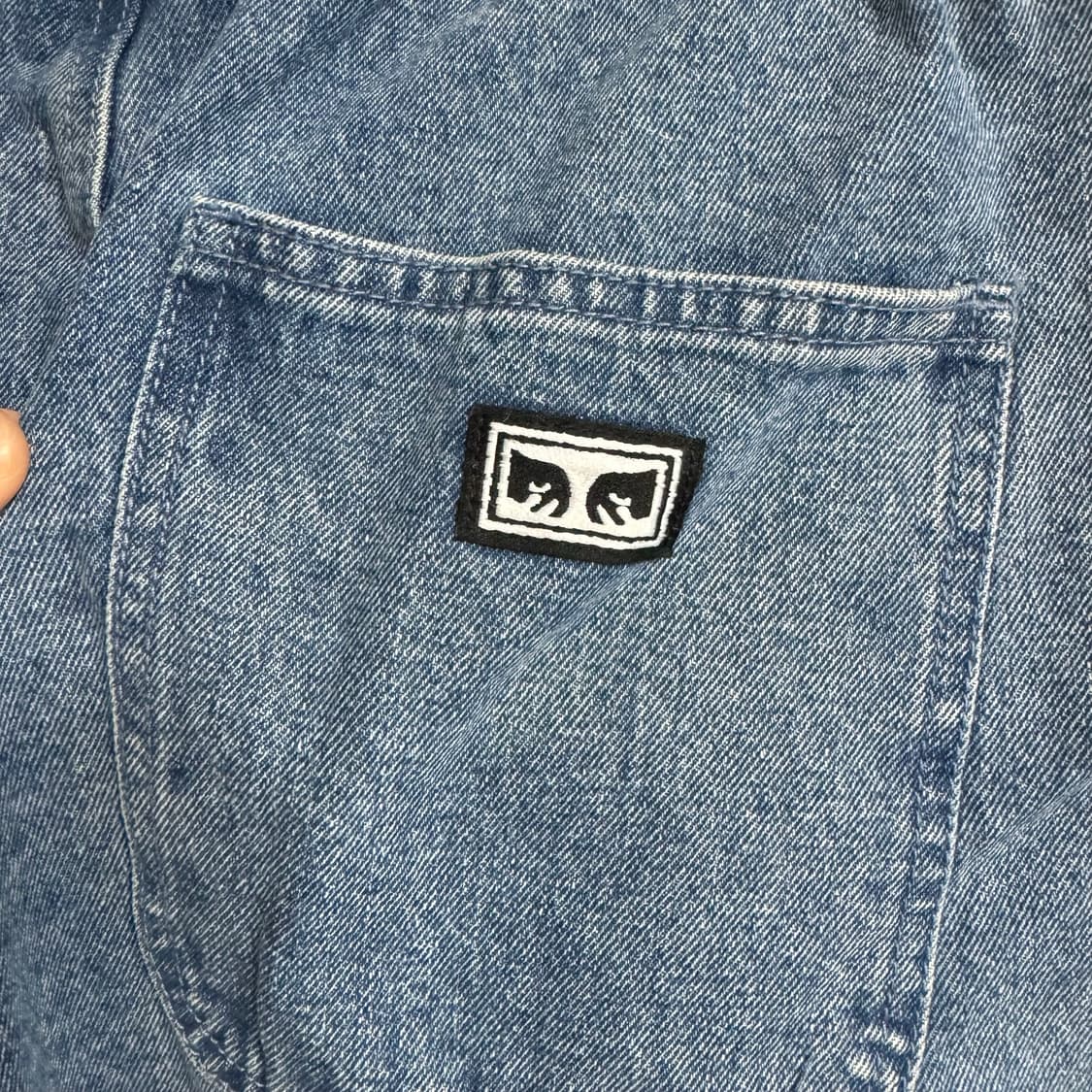 OBEY 데님 이지 팬츠 라이트 인디고 L 상품이미지6