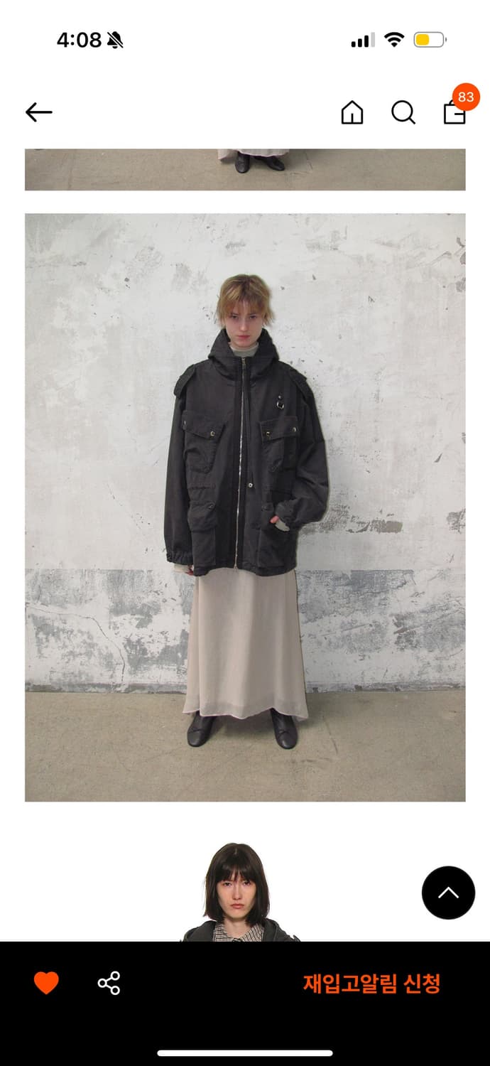 파르티멘토우먼 워시트 M65 필드자켓 상품이미지1