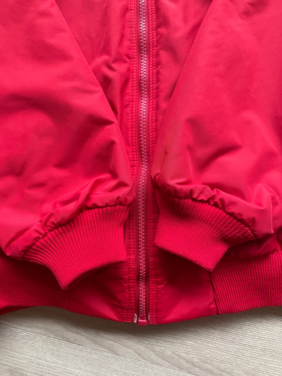 1990 파타고니아 쉘드 신칠라 봄버 자켓 레드 rare usa 상품이미지5