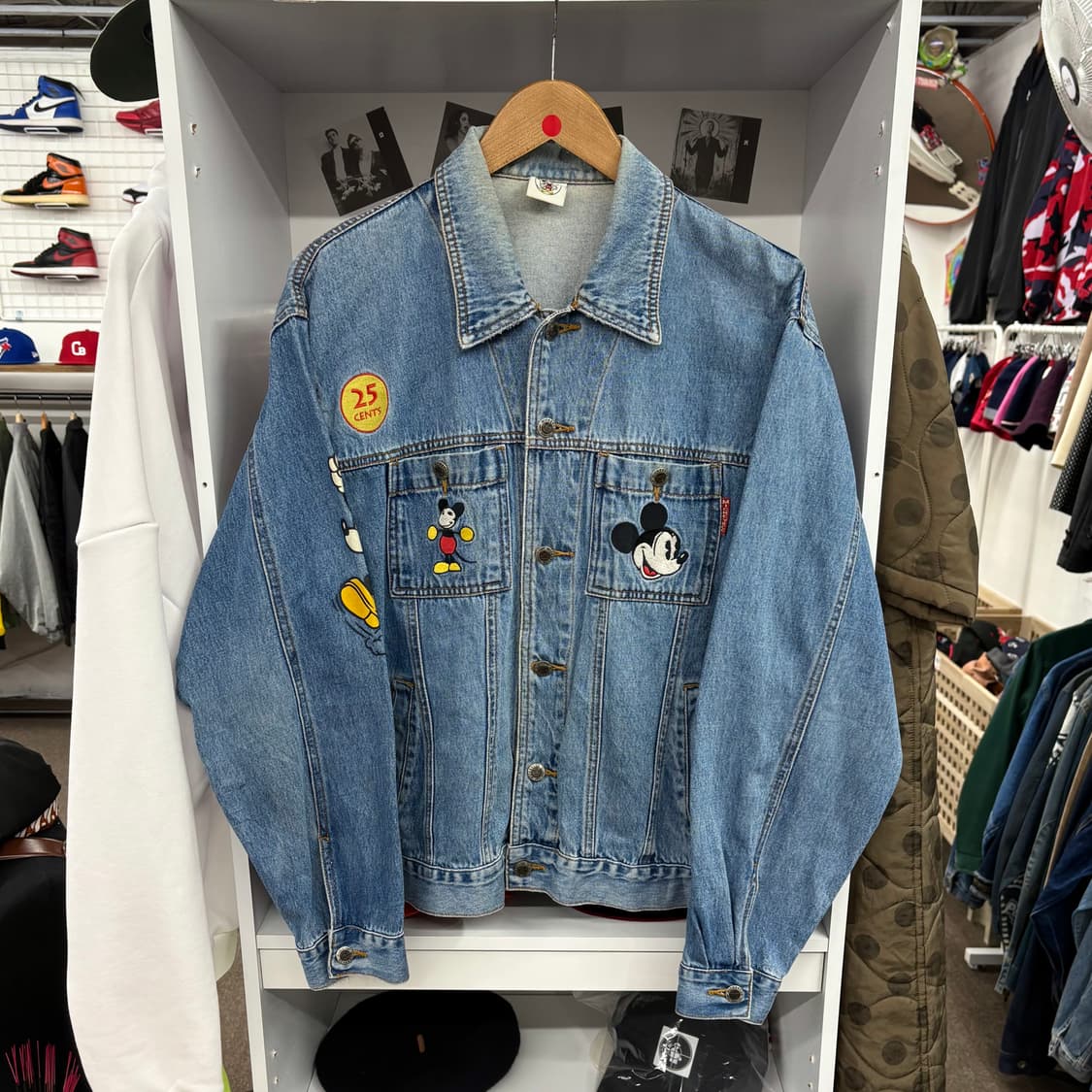 (L) 90s 디즈니 미키마우스 데님 자켓 상품이미지1
