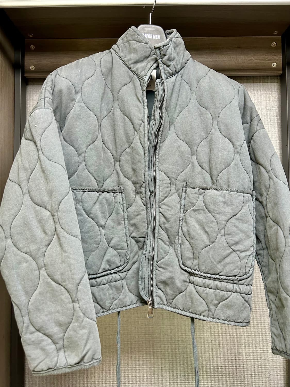 여성 자라 퀼팅 하이넥 오버핏 재킷 M 상품이미지1