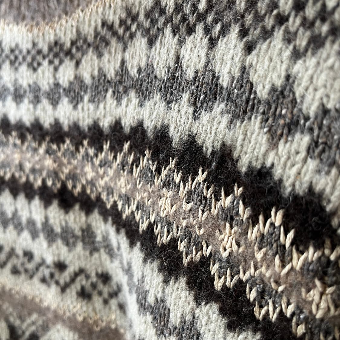 폴로 핸드니트 울 실크 린넨 터틀넥 페어아일 상품이미지4