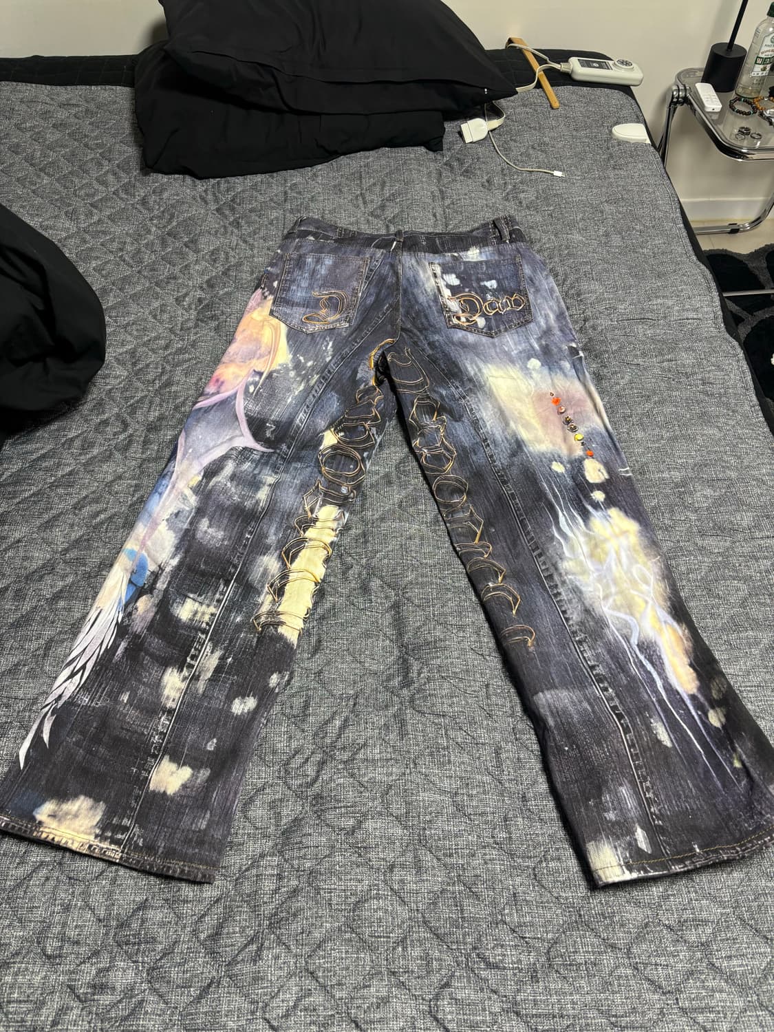 그래픽 워싱진 상품이미지3