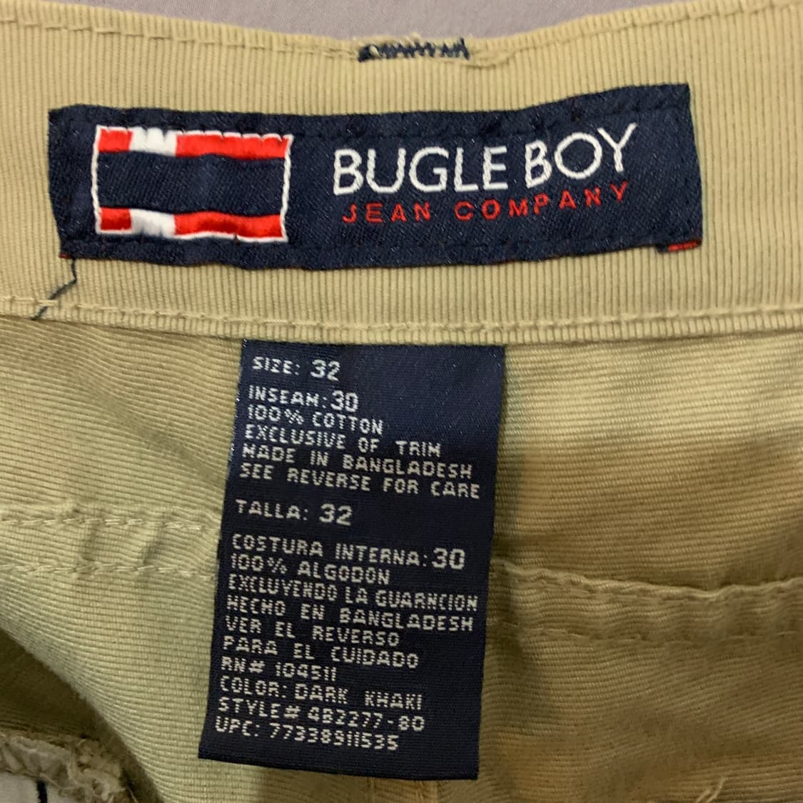 32인치 BUGLE BOY 90s 디테처블 카고 워크팬츠 상품이미지7