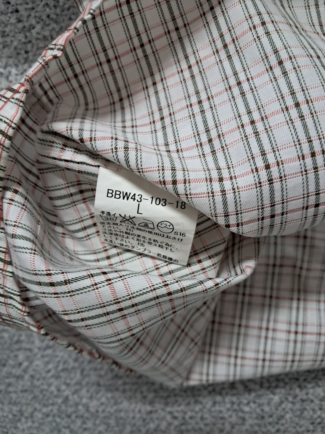 버버리 체크남방 상품이미지4