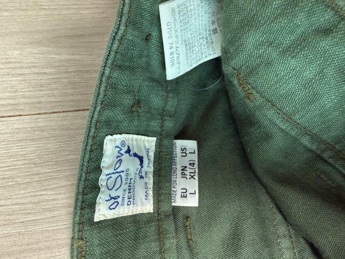 orslow 오어슬로우 퍼티그 레귤러핏 4사이즈 노수선 상품이미지6