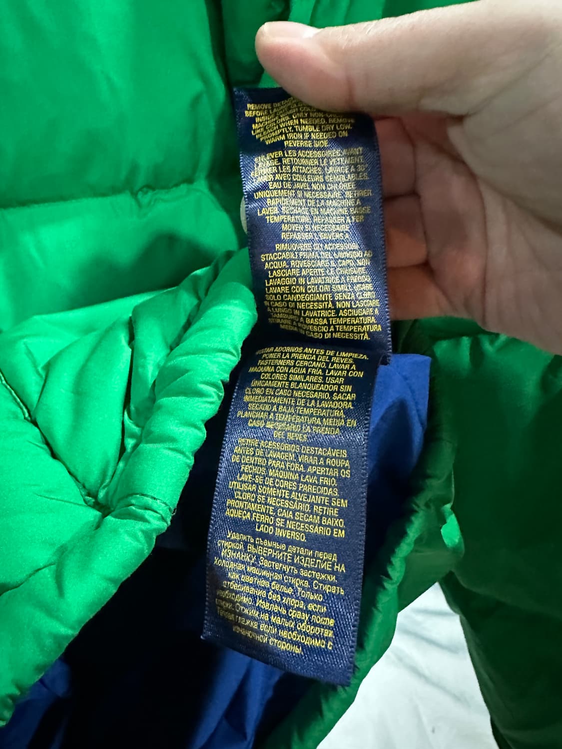 폴로 푸퍼패딩 그린XL 상품이미지5