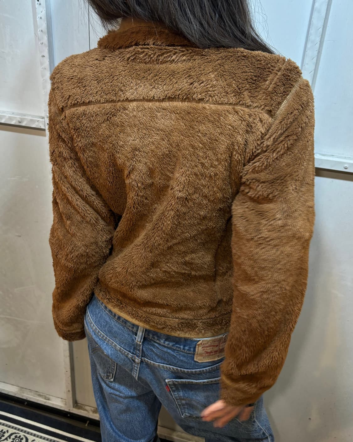 90s PATAGONIA brown reversible fleece jk 상품이미지10