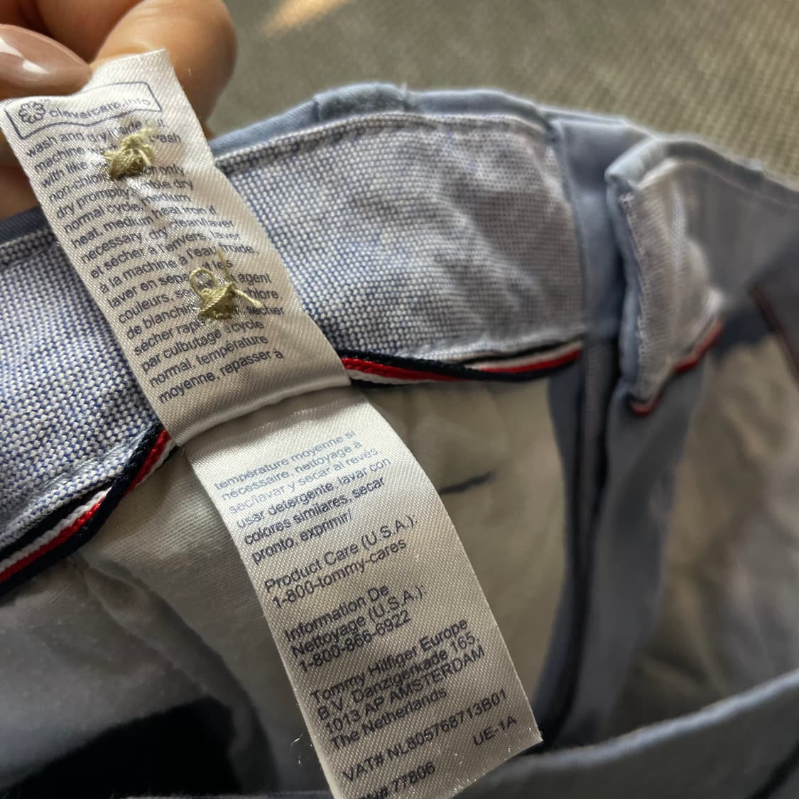 (36) 타미힐피거 소라 스웨이드 코튼 팬츠 슬림핏 상품이미지5