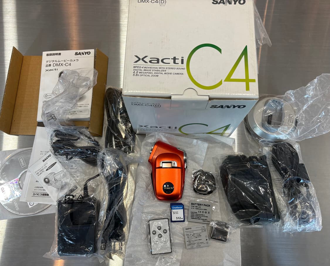 미사용신품급/풀박)산요 작티 DMX-C4 오렌지 빈티지디카/캠코더 상품이미지2